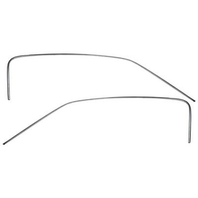 51726C - 1967-68 Mustang Fastback; Roof Drip Rail Molding Set; Pair