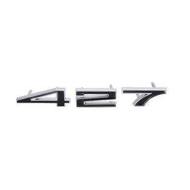 Trim Parts 1967-69 Chevrolet Corvette Black Hood "427" Number Set, Each - (5185)