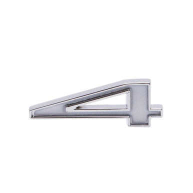 Trim Parts GM Car/Truck White Number "4" In Chevrolet Script W/Adhesive Tape, Each - (5186A)