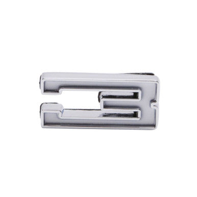 Trim Parts GM Car/Truck White Number "3" In Chevrolet Script W/Adhesive Tape, Each - (5186E)