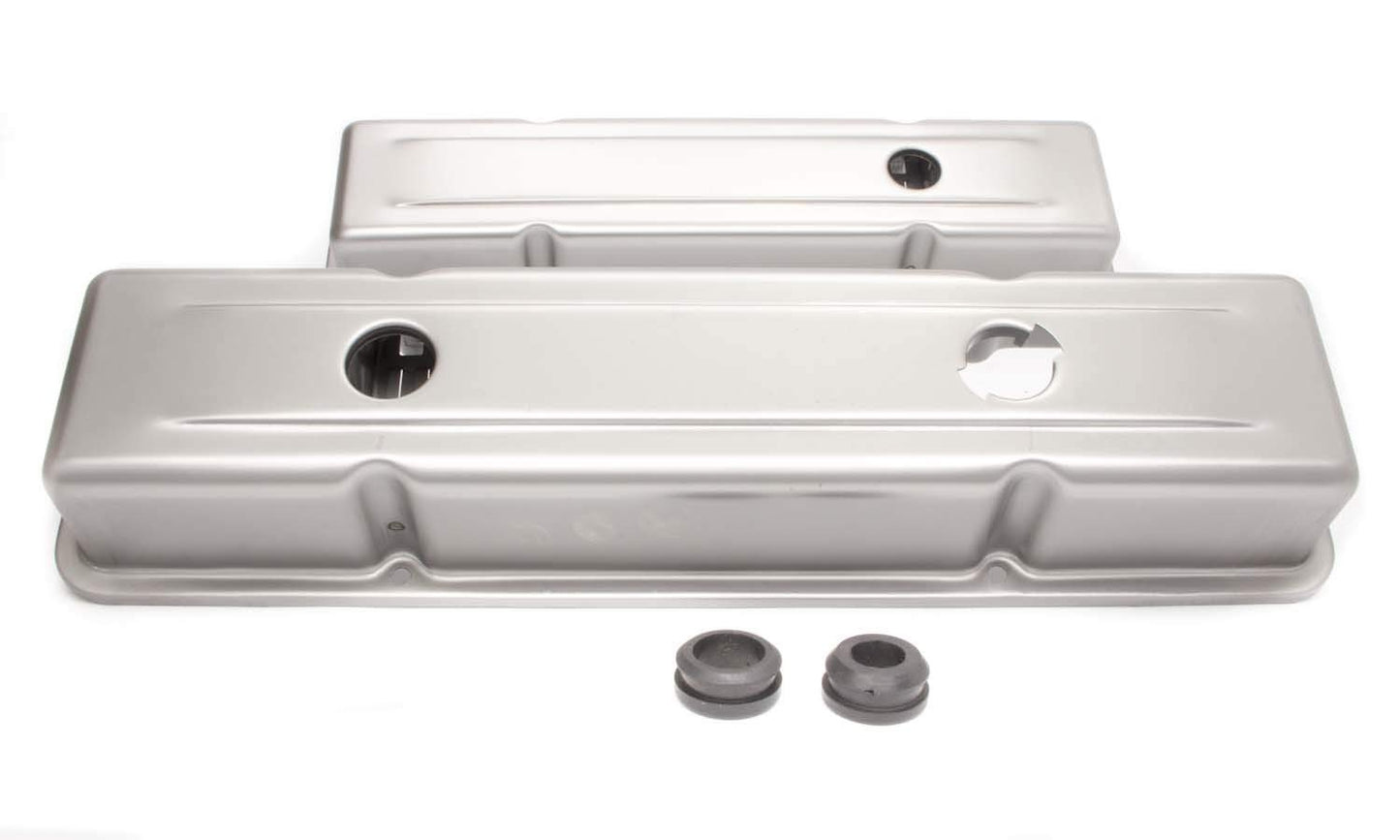 Short Steel Unplated OEM Style Valve Cover for Small Block Chevy