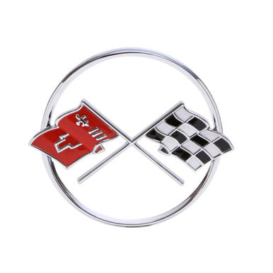 Trim Parts 1962 Chevrolet Corvette Nose Emblem W/Aheasive Tape, Each - (5206)