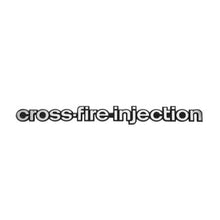 Trim Parts 1982 Chevrolet Corvette Front Fender “Cross-Fire Injection” Emblem, Each - (5249)