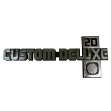 Trim Parts 1981-1988 Chevy Truck Front Fender "Custom-Deluxe 20" Emblems W/Fasteners, Pair - (9912)