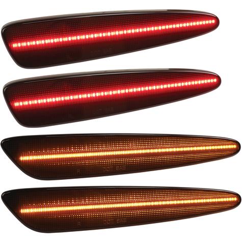2005-13 Chevrolet Corvette; Smoked LED Sidemarker Set - Front & Rear