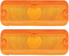 1964 Impala, Bel Air, Biscayne; Park Lamp Lens; Amber; RH & LH; Pair; with GM Markings