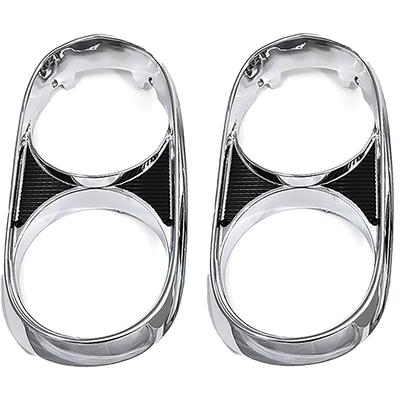 1965 Pontiac GTO, LeMans, Tempest; Headlamp Bezel; Diecast Chrome; LH and RH; Pair