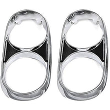 1965 Pontiac GTO, LeMans, Tempest; Headlamp Bezel; Diecast Chrome; LH and RH; Pair