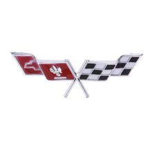 Trim Parts 1979 Chevrolet Corvette Gas Lid "X-Flag" Emblem W/Fasteners, Each - (5966)