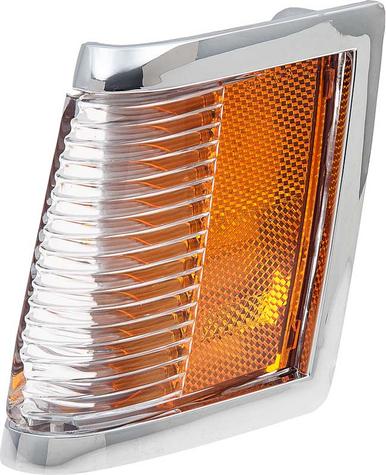1985-87 Buick Regal; Front Side Marker Lamp; with Chrome Bezel; LH Driver Side