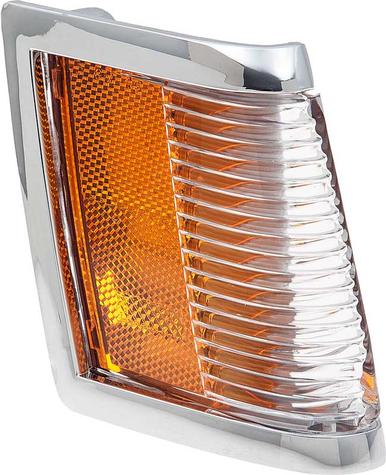1985-87 Buick Regal; Front Side Marker Lamp; with Chrome Bezel; RH Passenger Side