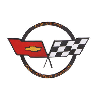 Trim Parts 1982 Chevrolet Corvette Collector’s Edition Fuel Door Emblem, Each - (5976)
