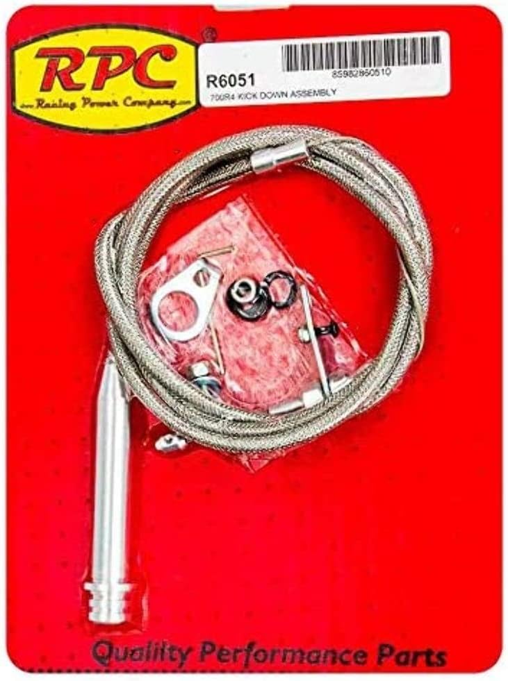 Braided Stainless Transmission Kick Down Assembly