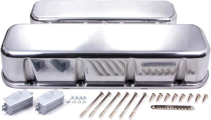 Tall Plain Polished Aluminum Valve Cover for Big Block Chevy