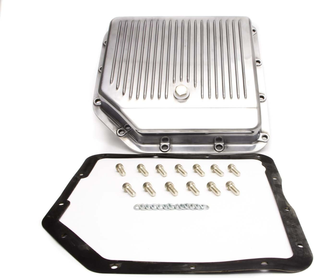POLISHED ALUMINUM TRANSMISSION PAN