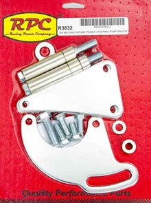 Chrome Saginaw Power Steer Bracket