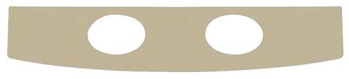 1965-67 Mustang Vinyl Covered Package Tray with Speaker Holes - 67 Parchment