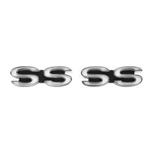 Trim Parts 1968 Chevrolet Camaro Front Fender "SS" Emblem W/Fasteners, Pair - (6750)