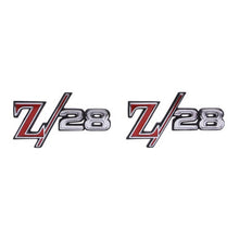 Trim Parts 1969 Chevrolet Camaro Front Fender “Z-28” Emblem W/Fasteners, Pair - (6759)