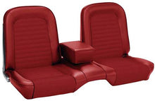 1965 Mustang Coupe with Front Bench Standard Full Set Vinyl Seat Upholstery - Red