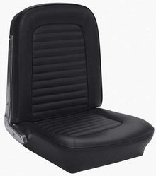 1965 Mustang Standard Front Buckets Vinyl Upholstery Set - Black