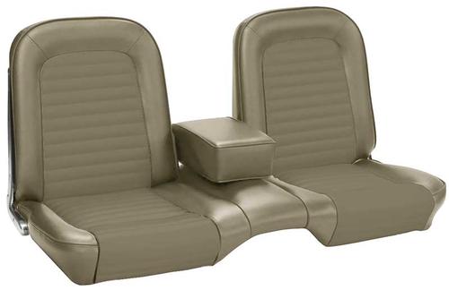 1965 Mustang Standard Front Bench Vinyl Seat Upholstery Set - Palomino