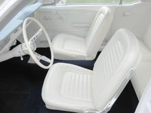 1966 Mustang Standard Front Bucket Seat Upholstery - White