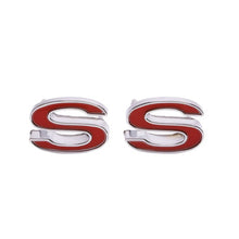 Trim Parts 1969-1972 Chevrolet Camaro Red Front Fender "SS" Emblem W/Fasteners, Each - (6810R)