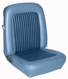 1968 Mustang Coupe with Front Bucket Seats Standard Full Set Upholstery - Blue