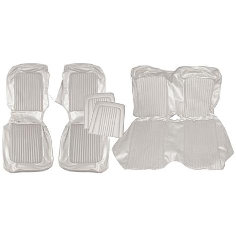 1968 Mustang Coupe w/ Front Bucket Seats Standard Full Set Upholstery - White