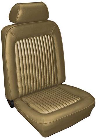 1969 Ford Mustang; Standard Front Bucket Seat Covers; Nugget Gold