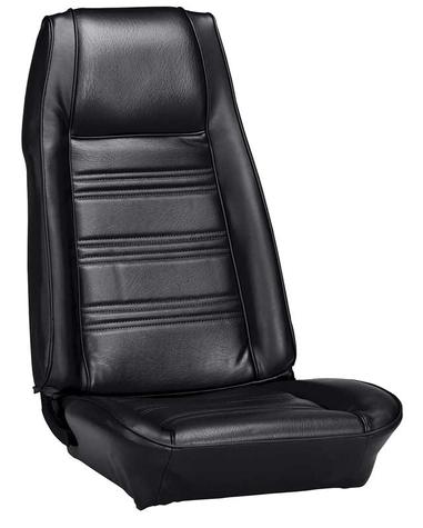 1970 Mustang Coupe with Front Buckets Seats Reproduction Standard Full Set Upholstery - Black