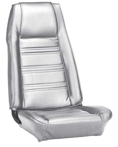1970 Mustang Convertible with Front Buckets Reproduction Standard Full Set Upholstery - White