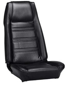 1970 Mustang Fastback; Front Buckets and Rear Seat Upholstery; Standard; Black