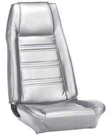 1970 Mustang Standard Reproduction Bucket Front Only Seat Upholstery - White