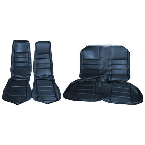 1971-73 Mustang Coupe with Front Buckets Reproduction Standard Full Set Upholstery - Blue