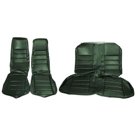 1971-73 Mustang Coupe with Front Buckets Reproduction Standard Full Set Upholstery - Green