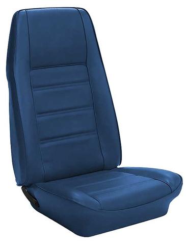 1971-73 Ford Mustang; Standard Front Bucket Seat Covers; Blue