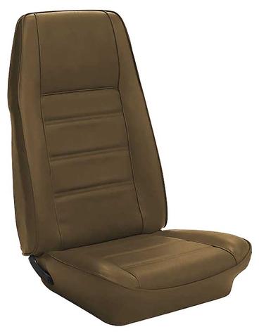 1971-73 Mustang Standard Front Only Reproduction Bucket Seat Upholstery - Ginger