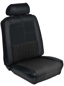 1969 Mustang Coupe with Bucket Seats Reproduction Deluxe / Grande Full Set Upholstery - Black