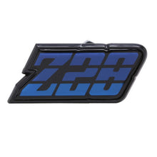 Trim Parts 1980-1981 Chevrolet Camaro Blue Fuel Door "Z-28" Emblem, Each - (6952)