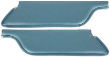 1965-66 Mustang Convertible Padded Sun Visors - 1965 Blue