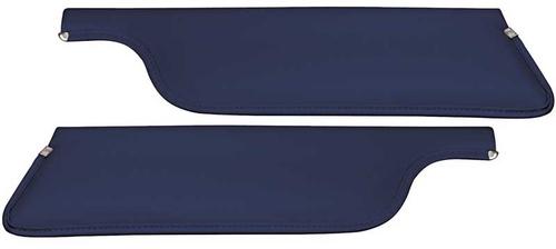 1965-66 Mustang Convertible Padded Sun Visors - Light Blue