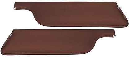 1965-66 Mustang Convertible Padded Sun Visors - 1966 Emberglo