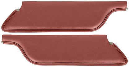 1965-66 Mustang Convertible Padded Sun Visors - 1966 Emberglo