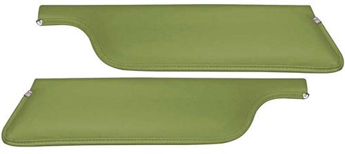 1965-66 Mustang Convertible Padded Sun Visors - Ivy Gold