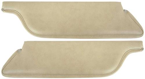 1965-66 Mustang Convertible Padded Sun Visors - Parchment
