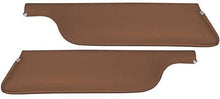 1965-66 Mustang Convertible Padded Sun Visors - Saddle