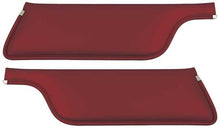 1967-68 Mustang Convertible Padded Sun Visors - 67 Red
