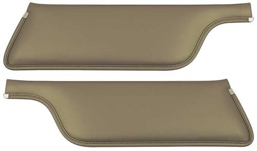 1967-68 Mustang Convertible Padded Sun Visors - Nugget Gold